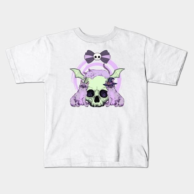 Cute Goth Kids T-Shirt by HobbyAndArt